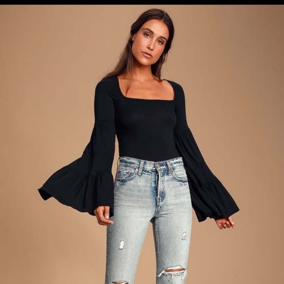 Free People Tops - Free people  babetown Black bell